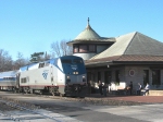 Amtrak P42 DC #51 sitting at Kirkwood Station